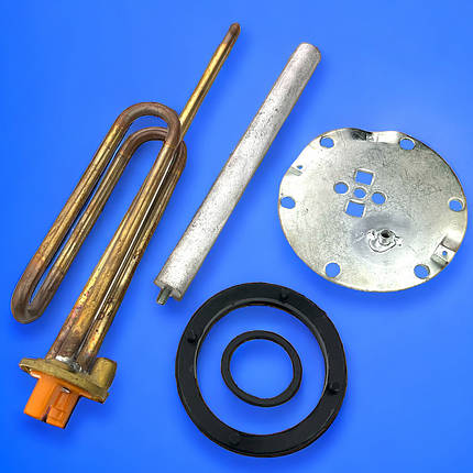 Тен 2000Вт з анодом, фланцем і прокладкою для бойлера Atlantic Round Турція, фото 1