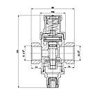 Редуктор тиску води SANDI FORTE поршневий 1/2" 79686 SF241W15, фото 2