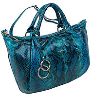 Женская кожаная сумка Giorgio Ferretti 42х22х12 см Голубой (M31357M25 blue) FV, код: 7790840