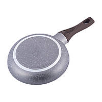 Сковорода мармуровим антипригарним покриттям з алюмінію 20 см для індукції й газу