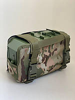 Тактическая сумка открыта для короба ПКМ(ККМ), (модернизированный, для пулеметчика)(Пиксель)(Мультикам)(Олива)