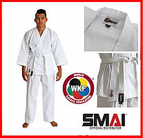 Кімоно для карате wkf біле Smai для дітей та дорослих куміте форма одяг для єдиноборств з ліцензією