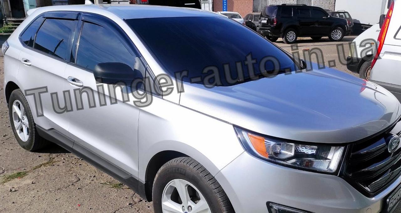 Дефлектори вікон (вітровики) Ford Edge 2015-2021 (Hic), фото 1