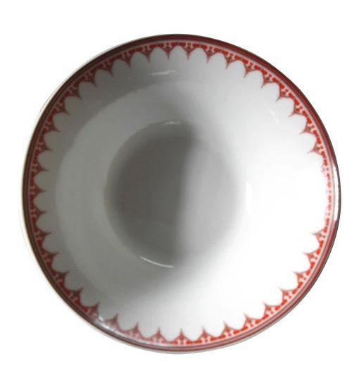 Набір 6 салатників "Вишиванка червоний ромб" Ø17.5см greenpharm, фото 1