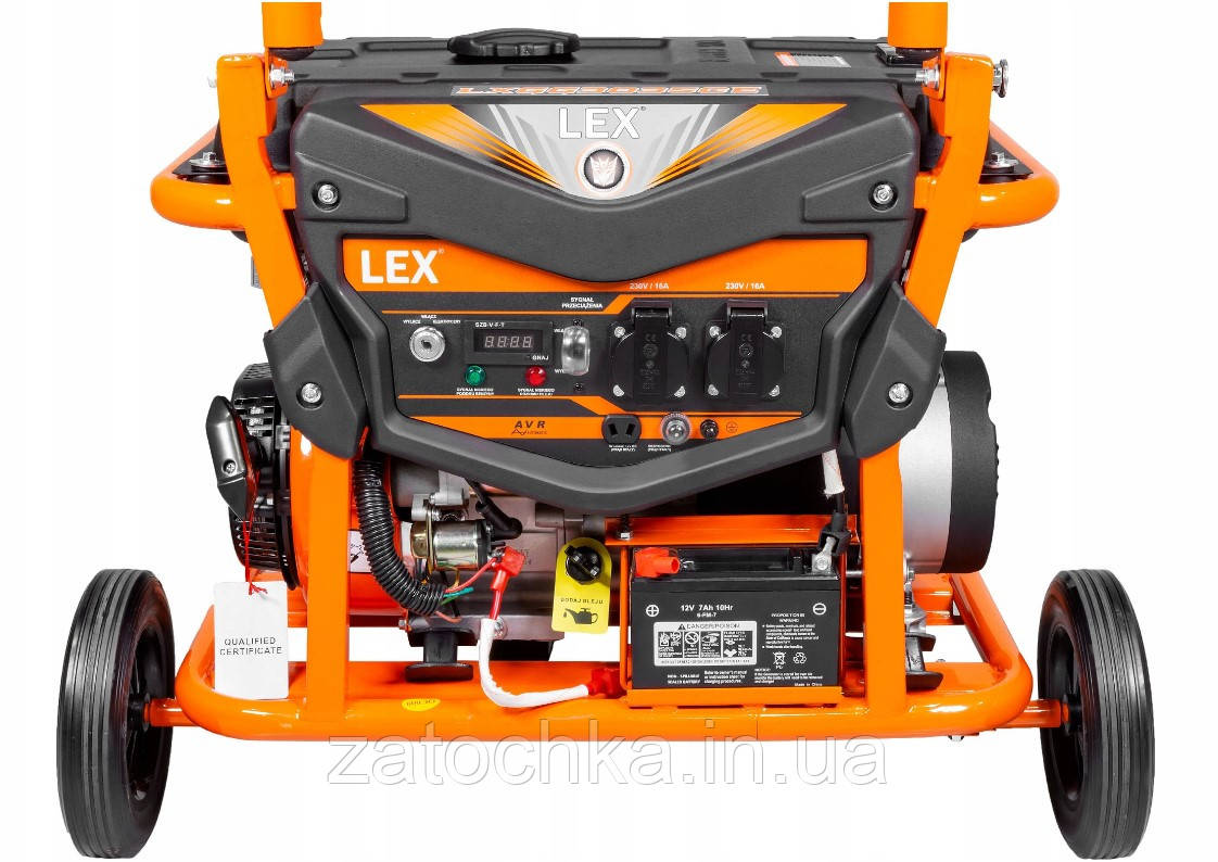 Бензиновый генератор 3.5 кВт LEX LXGG3035CE Польша - фото 3 - id-p1872627807