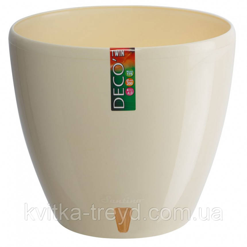Горщик для квітів DECO TWIN (9 л) крем