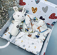 Подарочный набор для новорожденного малыша 3-9 мес , Подарок на выписку из роддома для ребенка