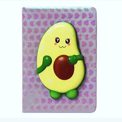 Блокнот дитячий зі сквішем А6 Авокадо 80арк. в клітинку арт.6058