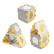 Килимок-пазл Kinderkraft Luno Shapes Yellow, 30 елементів (KPLUSH00YEL0000), фото 5