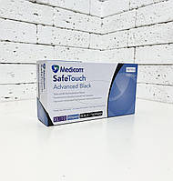 Нитриловые перчатки Medicom SafeTouch Black, размер XL, черные 100 шт