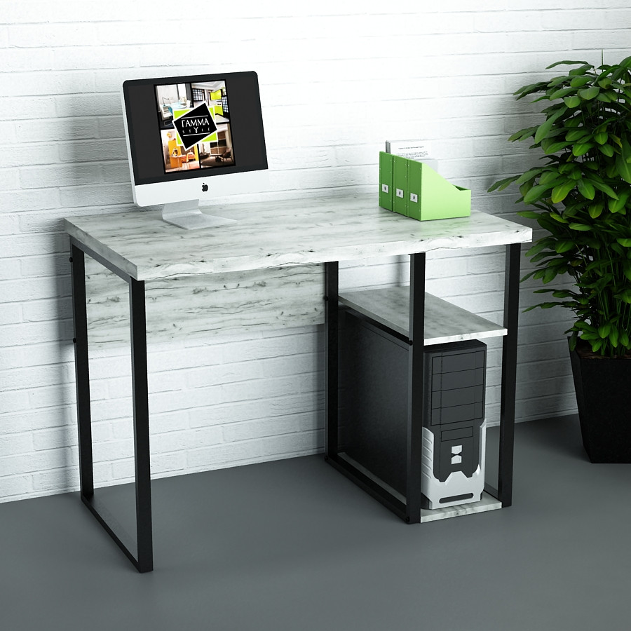 Офісний стіл лофт СПЛА-7 (600x1400x750) Дуб Крафт белый Гамма стиль, фото 1