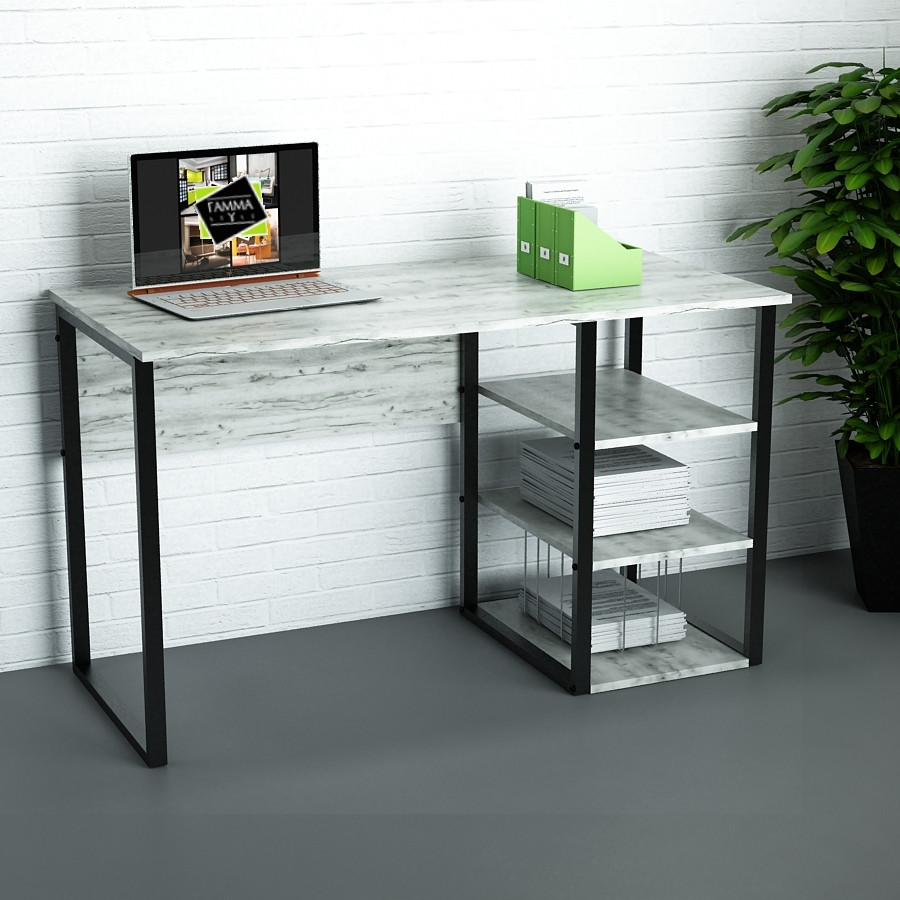 Офісний стіл лофт СПЛА-8-1 (600x1400x750) Дуб Крафт белый Гамма стиль, фото 1