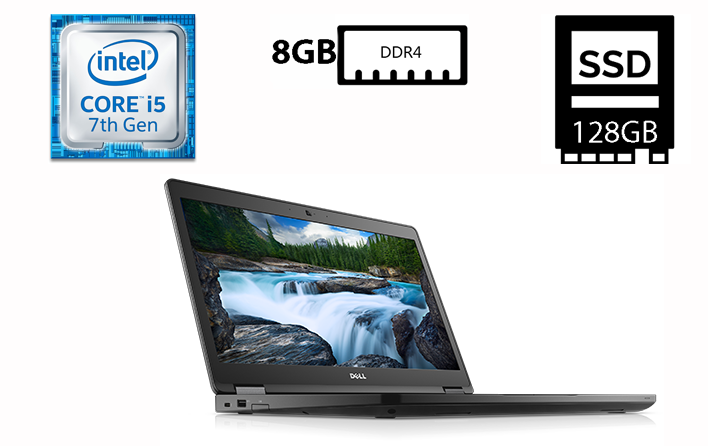 Ноутбук Dell Latitude 5480/14”IPS 1920x1080/Core i5-7440HQ 2.80GHz/8GB DDR4/SSD 128GB/Intel HD Graphics Камера Б/В