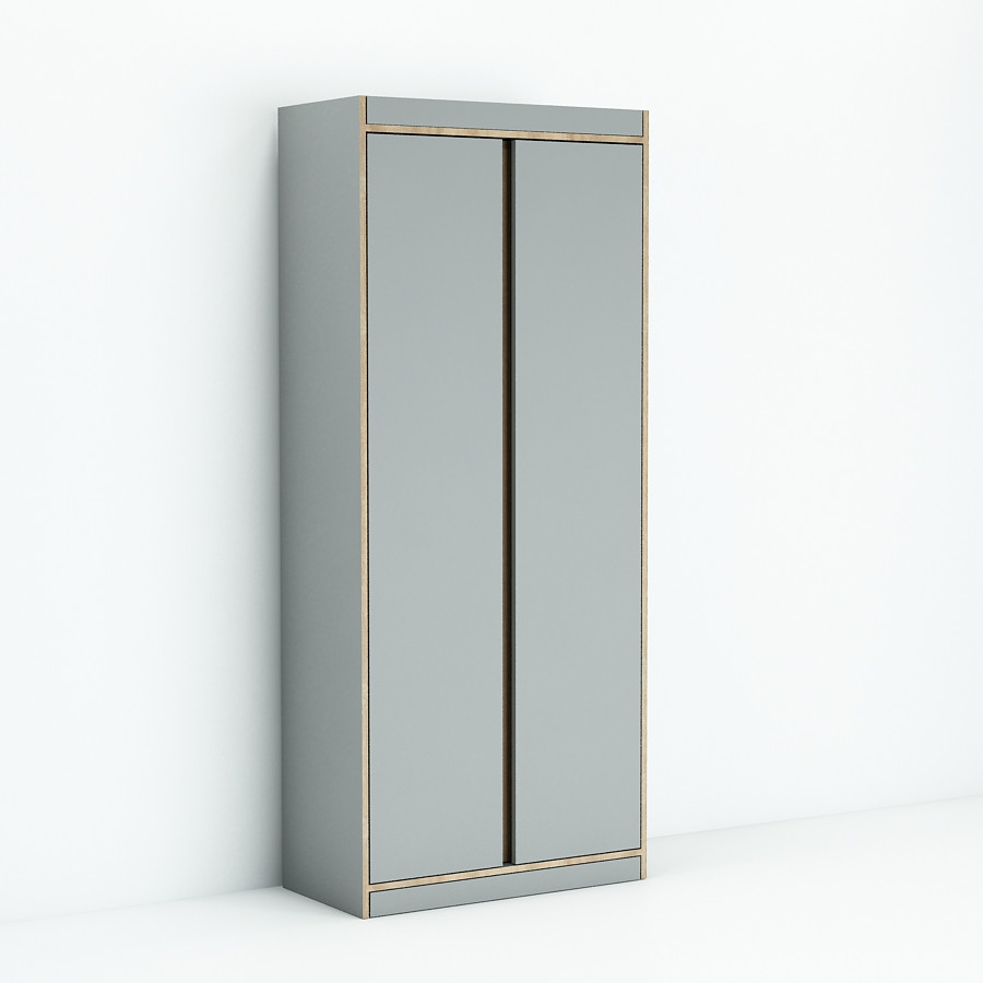 Офісна шафа БШ-3 (400x800x1960) Серый/Дуб Сонома Гамма стиль, фото 1