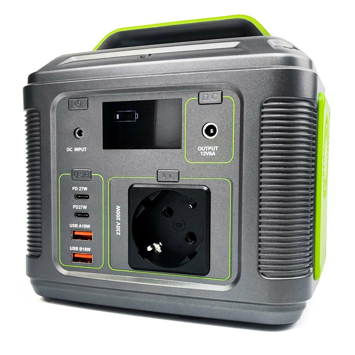 Портативна зарядна станціяJUNLEE P-200 200W 185WH