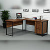 Офісний стіл лофт СУЛВ-5 (1200x1400x750) Файервуд Гамма стиль, фото 2