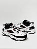 Чоловічі кросівки Nike M2K Tekno White Black Red Найк М2К Текно чорно-білі з червоним, фото 6