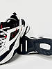 Чоловічі кросівки Nike M2K Tekno White Black Red Найк М2К Текно чорно-білі з червоним, фото 7
