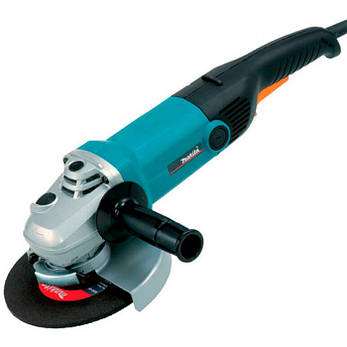 Кутова шліфувальна машина Makita GA9010C (Болгарка) Регулювання кількості обертів Обмеження пускового струму, фото 1