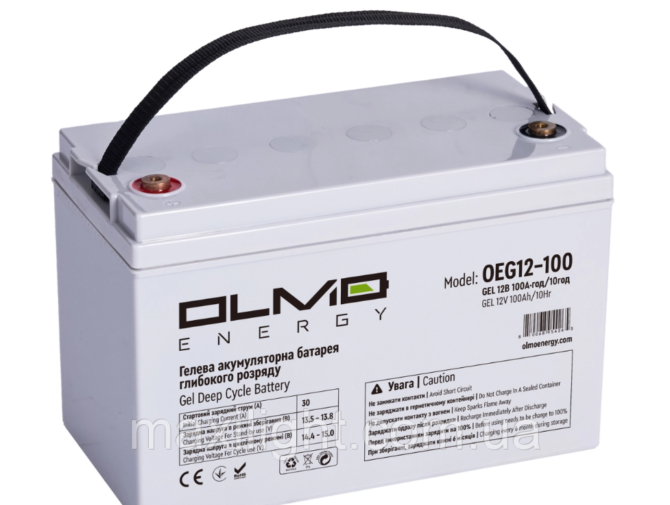 Акумуляторная батарея гелева OLMO Energy OEG12-100
