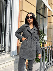 Жіночі кашемірове пальто на підкладці 466 (42, 44, 46, 48-50) СП