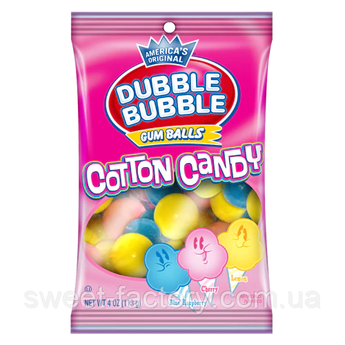 Жвачки Dubble Bubble Cotton Candy Gumballs 113g: продажа, цена в ...