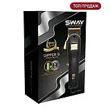 Професійна акумуляторна машинка для стриження волосся Sway Dipper S Black And Gold Edition, фото 6