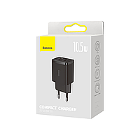Мережевий зарядний пристрій Baseus Compact 10.5 W Charger Black (CCXJ010201)