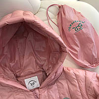 Зимняя куртка пуховик на девочку Розовая WS-971 URBANSHOW, Розовый, Для девочек, Весна Осень, 11 , 5 лет