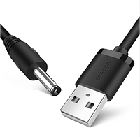 Кабель Ugreen USB 2.0 to DC 3.5*1.35MM 1M Black (10376) КОД:017