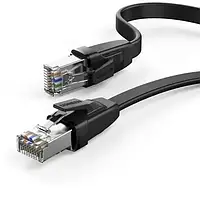 Высокоскоростной интернет-кабель RJ45 Ethernet UGREEN плоский Lan сетевой кабель 0.5 м 40 Гбит/с (10979)