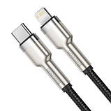 Кабель Baseus Cafule Series Metal Data Cable Type-C to iP PD 20W 0.25m (CATLJK-01), фото 2