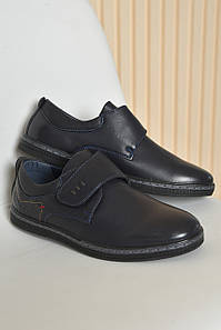 Туфлі дитячі для хлопчика темно-синього кольору р.34 163814P