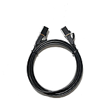 Патч-корд Ugreen мережевий кабель 10 Гбіт/с Ethernet RJ45 Cat 7 плоский 0.5М Black (NW107) 30738, фото 8