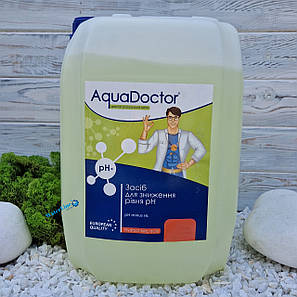 Рідкий засіб для зниження рівня pH Aquadoctor pH Minus HL 20 л Соляна 14% | Аквадоктор, фото 1