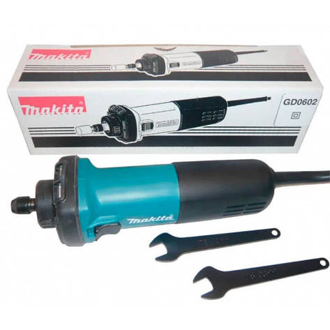 Пряма шліфувальна машина Makita GD0602 Ідеальна для обробки внутрішніх поверхонь, фото 1