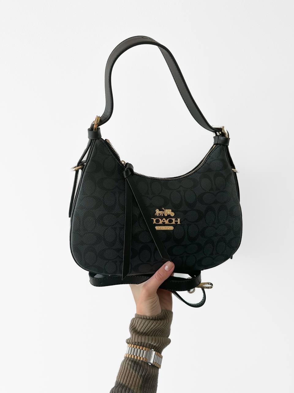 Жіноча сумка Коуч чорна Coach Black