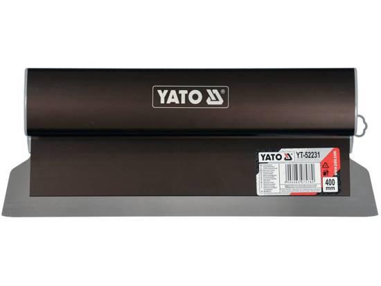 Шпатель фінішна ручка алюміній змінне лезо YATO 400 мм