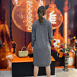 Сукня Azuri сорочка вельветова довгий рукав гудзики кишені 42 графіт, фото 5