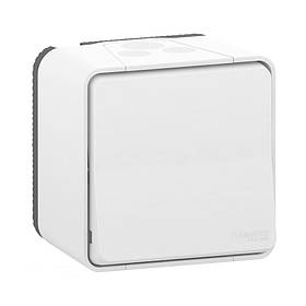 Перемикач одноклавішний Schneider Electric Mureva Styl білий IP55 MUR39021