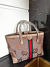 Жіноча сумка шоппер Гуччі рожева Gucci Pink Tote Bag, фото 6