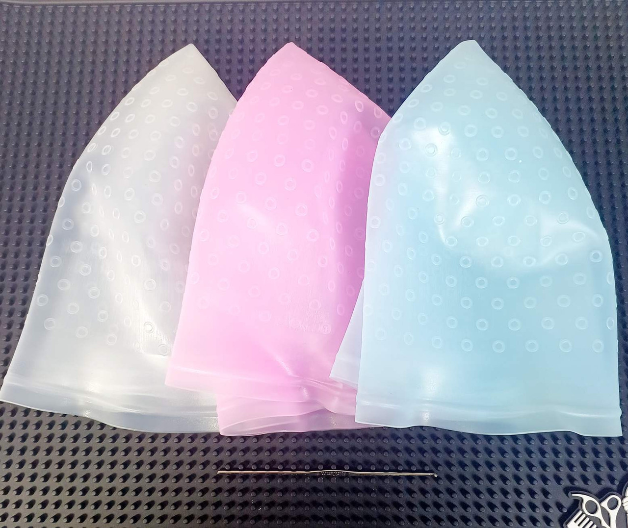 Шапка для вибілювання волосся силіконова металевий гачок