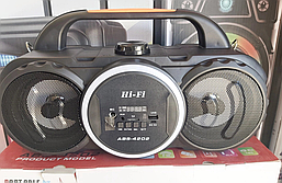 Портативна акустична колонка ABS-4202 з підсвічуванням RGB та радіо, фото 3