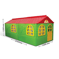 Детский игровой Домик со шторками 02550/23 пластиковый домик для игр в детскую комнату