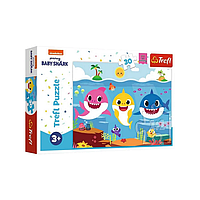 Пазлы "Подводный мир" Trefl 18284, 30 элементов картонные пазлы для детей