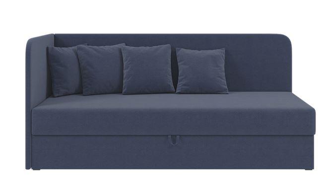 Ліжко дитяче кутове Мідас, тканина синя 80х200 см (Sofyno ТМ)