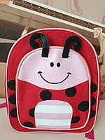 Маленький детский рюкзачок для малышей baby tilly, для детского сада, рюкзак красная божья коровка