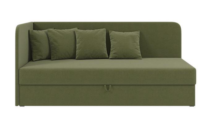 Ліжко дитяче кутове Мідас, тканина оливка 80х200 см (Sofyno ТМ)