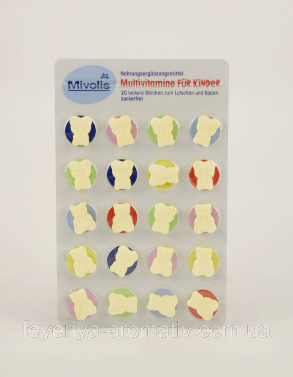 Вітаміни дитячі Mivolis Multivitamine fur kinder 20шт. (Німеччина)