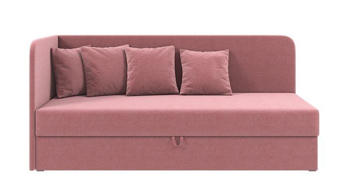 Ліжко дитяче кутове Мідас, тканина рожева 80х200 см (Sofyno ТМ)